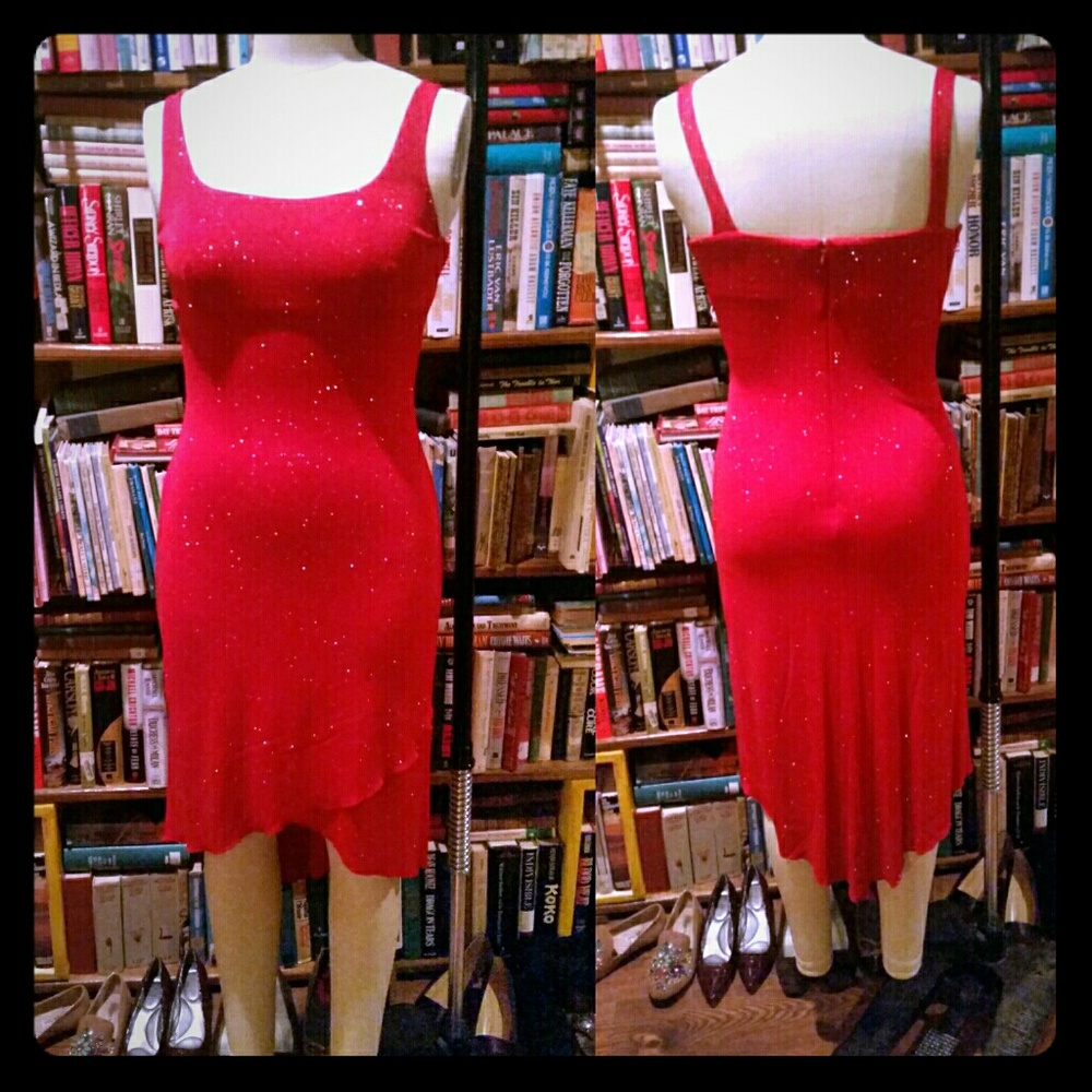 Sparkling red dress